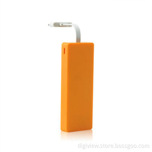 Smart power bank, built-in line with connector, portable, 3,000mAh